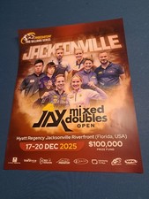 Poster Predator Pro Billiards Series 14" X 11" Jacksonville FL 2025 Mixed Double