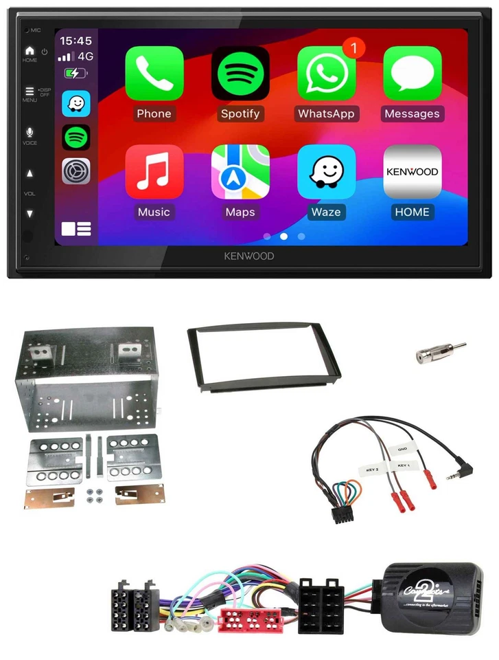 Kenwood Lenkrad USB DAB 2DIN Bluetooth Autoradio für KIA Ceed proCeed 2009-2011 - Bild 1 von 4
