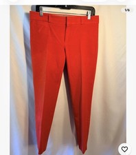 Pinko Slim Fit Ankle Length Pants Size 2 Red Dressy Career Pants