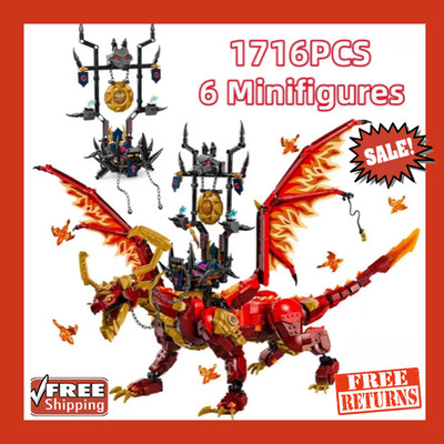 Building Blocks 71822  Dragons Ninja Children Toys For Assembling Gift Birthday