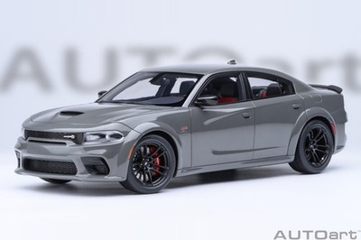 1/18 Dodge Charger SCAT Pack Widebody Destroyer Gray 2023 Model by