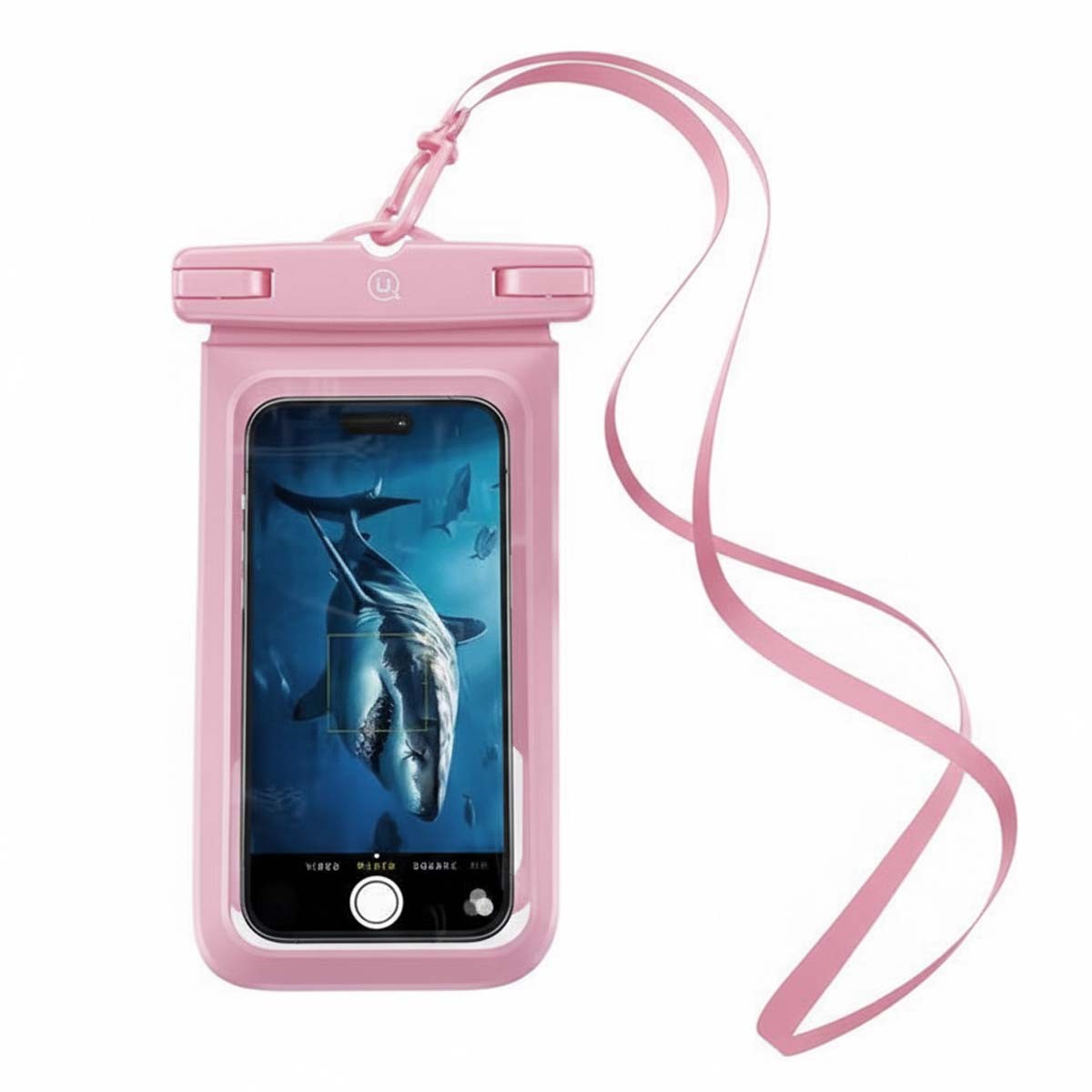Pochette téléphone étanche 7" Usams rose pour la plage et les loisirs