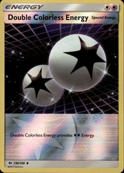 Double Colorless Energy 136/149 Reverse Holo Uncommon Sun & Moon