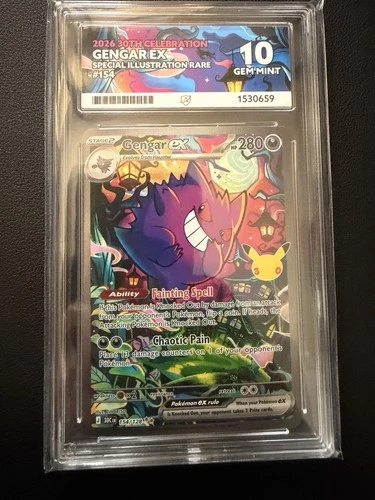 Pokémon TCG Gengar ex 154/128 2026 30th Celebration SIR Foil Eng ACE 10