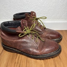 Vintage Doc Martens Mens Leather Brown Boots MADE IN ENGLAND No SIZE READ AS IS