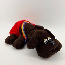 Tonka Pound Puppy Dark Brown Vintage 1985 Pound Puppies 18" Stuffed Animal Plush