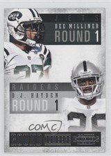 2013 Panini Contenders Round Numbers Dee Milliner DJ Hayden #4 0a6