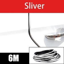 Car Door Edge Guard Chrome Trim Strip Scratch Protector Moulding Roll Universal Car Door Edge Guard Chrome Trim Strip Scratch Protector Moulding Roll Universal