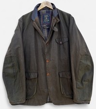 Barbour Dept B Commander Wax Jacket Skyfall James Bond Rare Brown Olive - XXL