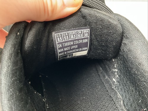 Women's 8.5 Skechers Shoes Uno Stand On Air Soft Toe Work Black Slip On Sneakers - Picture 5 of 8