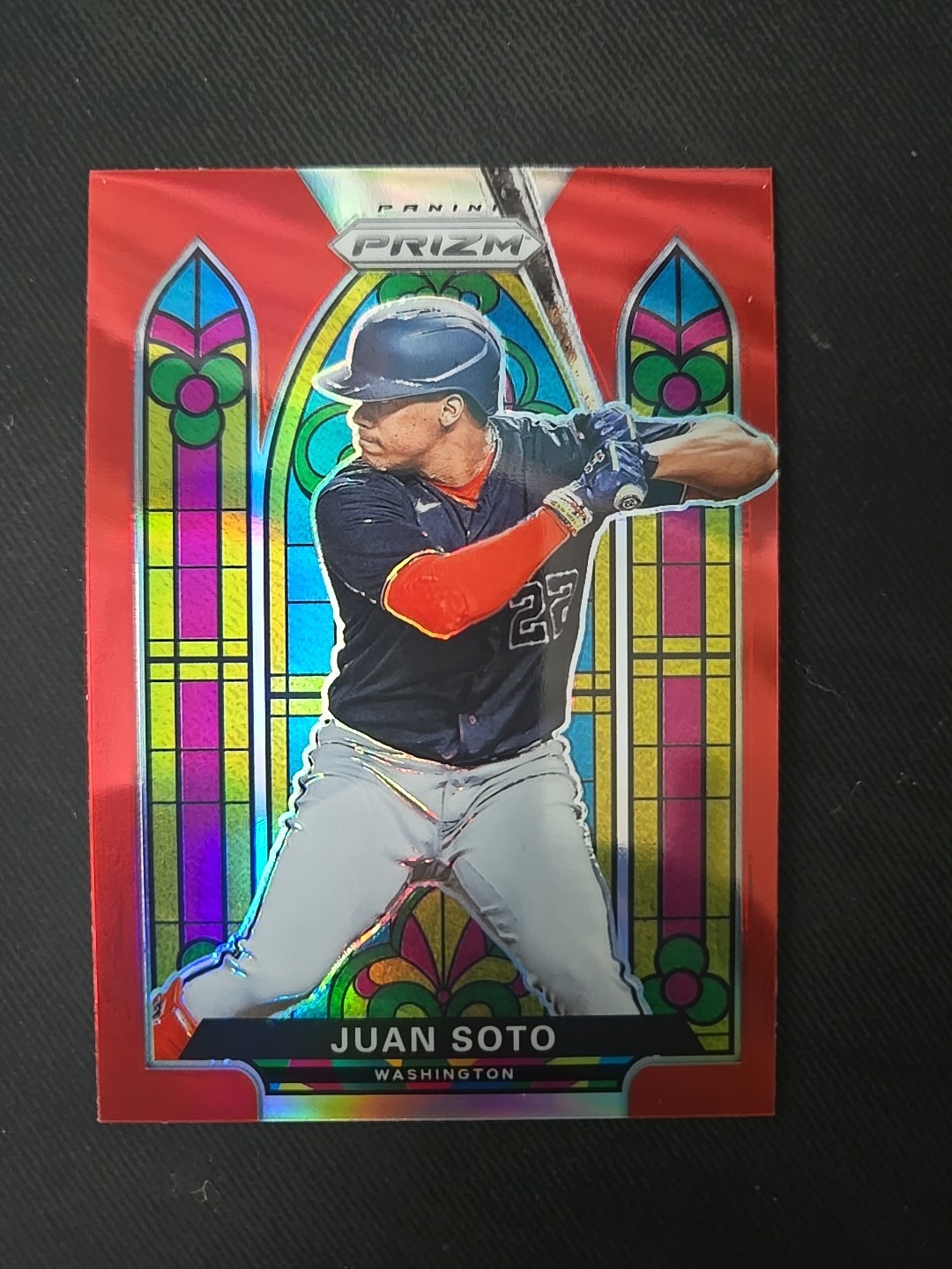 2021 Panini Prizm Stained Glass Juan Soto #SG-3 Red
