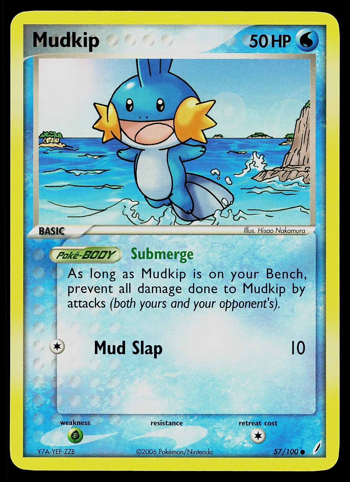 Pokemon Card Crystal Guardians Mudkip 57/100 Common