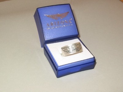 ARIZONA 925 silber Ring mit eingraviertem Adler in Geschenkbox - Gr. 18