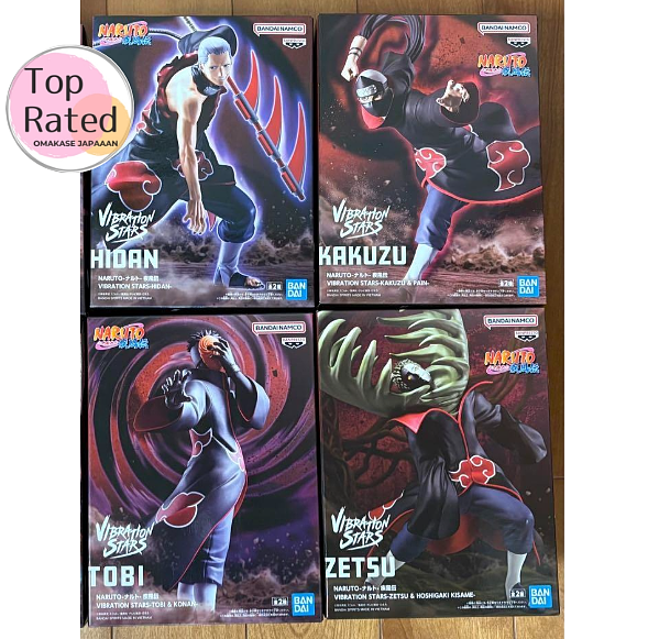 NARUTO Shippuden Vibration Stars Akatsuki Figure Set of 4
