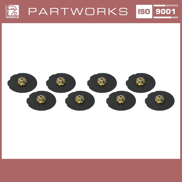 8X DäMpfungsbleche Bremssattel FüR Porsche 964 996 997 986 987 944 Hinten-image