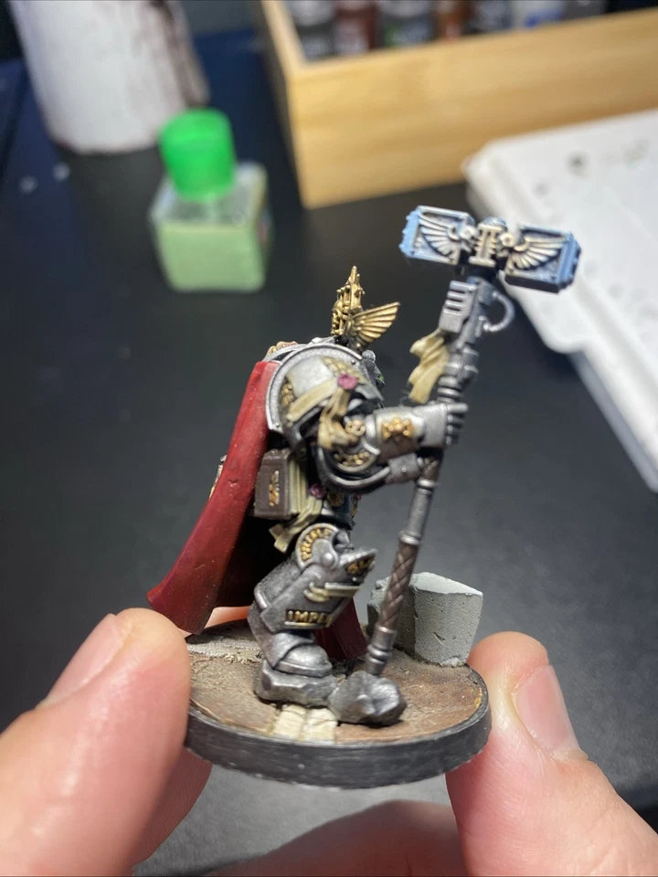 Warhammer 40k Caballeros Grises Gran Maestro Voldus Completamente Pintado Y Listo para Juego Foto 3 de 3