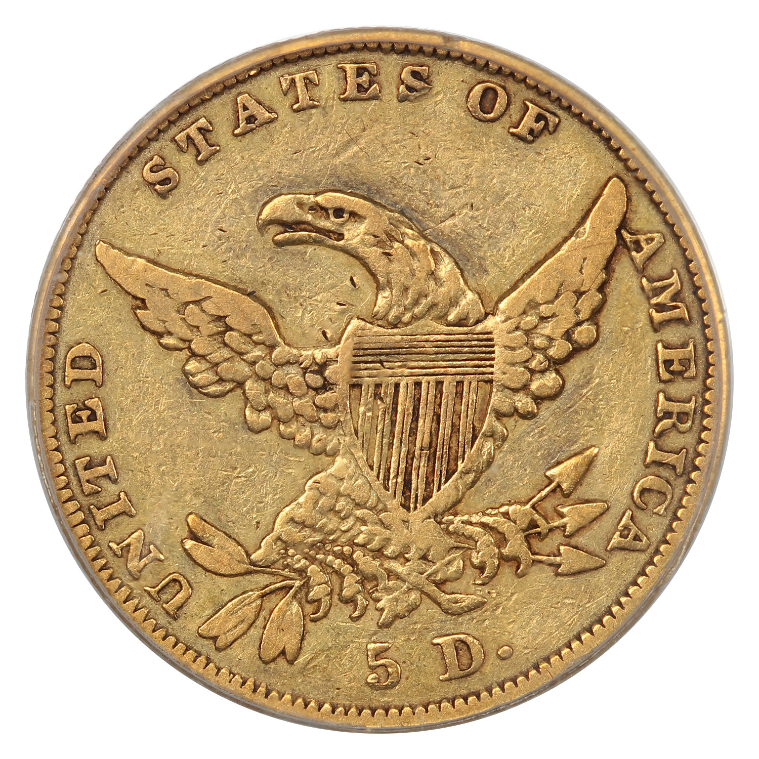 1836 $5 PCGS VF25 - Classic Head $5