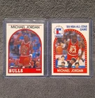 1989-90 NBA Hoops Michael Jordan Card #21 and #200 Chicago Bulls NBA HOF NRMT