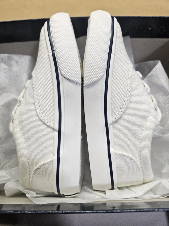 Zapatilla deportiva de lona Polo Ralph Lauren Keaton niños talla 5,5 blanca Foto 3 de 4