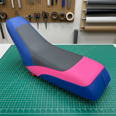 Honda 300x Seat Cover Pink Blue Vinyl Seat Cover