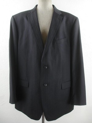 【2plan】Crying medal over blazer John Meyer Collection Grey Lined Pin Striped Blazer & Skirt