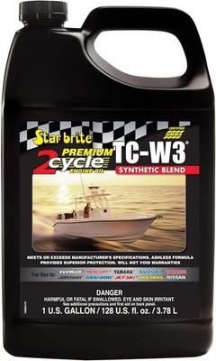 STAR BRITE Premium 2-Cycle Engine Oil TC-W3 - High-Grade Synthetic 1 Gallon 