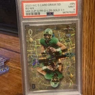 2023 Wild Card Draw Stacked Deck - Bo Nix 1/1 Gold Lazer #DK-BN PSA 9