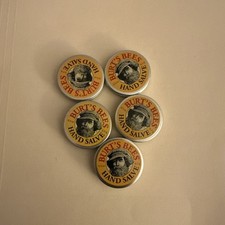 Lot of 5 Burt's Bees Hand Salve .03 oz./8.5g.Travel Size Tin