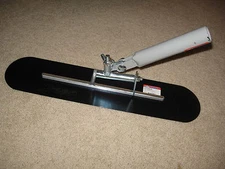 22" x 5" Blue Steel Funny (Walking) Trowel - Concrete Tool Made in the USA