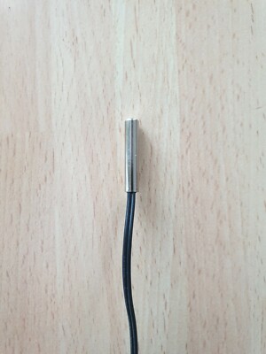NTC Temperature Probe with 1m Cable in Stainless Steel Sleeve in 50K. waterproof