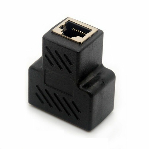 RJ45 Adaptador A 2 RJ45 HEMBRA Extensor de conector de LAN Ethernet CAT 5 6 - Imagen 2 de 5