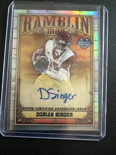 2023 Bowman University Chrome - Ramblin' Man Autographs #RMA-DS Dorian Singer... - Picture 3 of 3