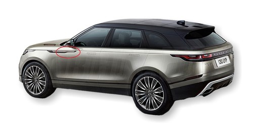 Range Rover Velar L560 Front Left Door Plastic Trim Silver (Atlas) J8A2-29427-BD - Picture 5 of 5