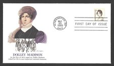 1980 US Postage - SCOTT 1822 - 15 CENT - DOLLEY MADISON - FDC Fleetwood - AATZ
