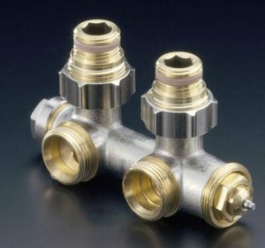 Oventrop Multiblock T Zweirohrarmatur Eckform 1/2 IG