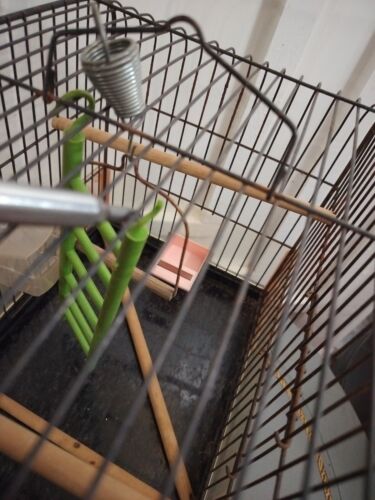 Vintage Metal Bird House Cage Decoration Beco Pet Parrot Cage - Picture 8 of 12