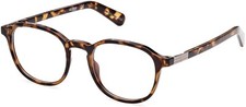 GUESS Originals GU8251 053 Tortoise Plastic Round Eyeglasses Frame 48-19-145 GU