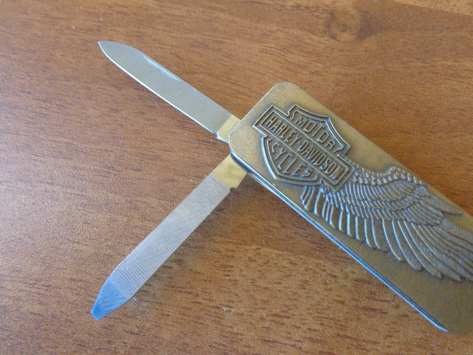 【レビューを書けば送料当店負担】アンティーク/コレクションVTG RARE ZIPPO HARLEY DAVIDSON WINGS BARRETT SMYTHE EMBLEM POCKET KNIFE TOOL