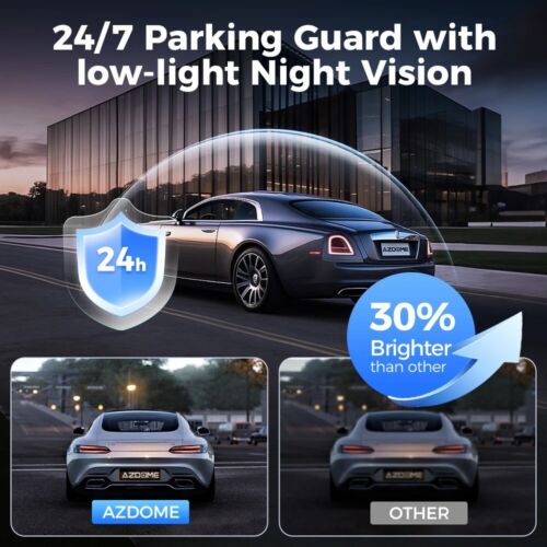 AZDOME Dash Cam M660 2K+3 1080P 4CH Car DVR GPS 5G Wifi 128GB Memory Card - Picture 8 of 12