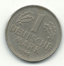 A VERY NICE HIGH GRADE XF 1959 F GERMAN - GERMANY 1 -DEUTSCHE MARK-APR383
