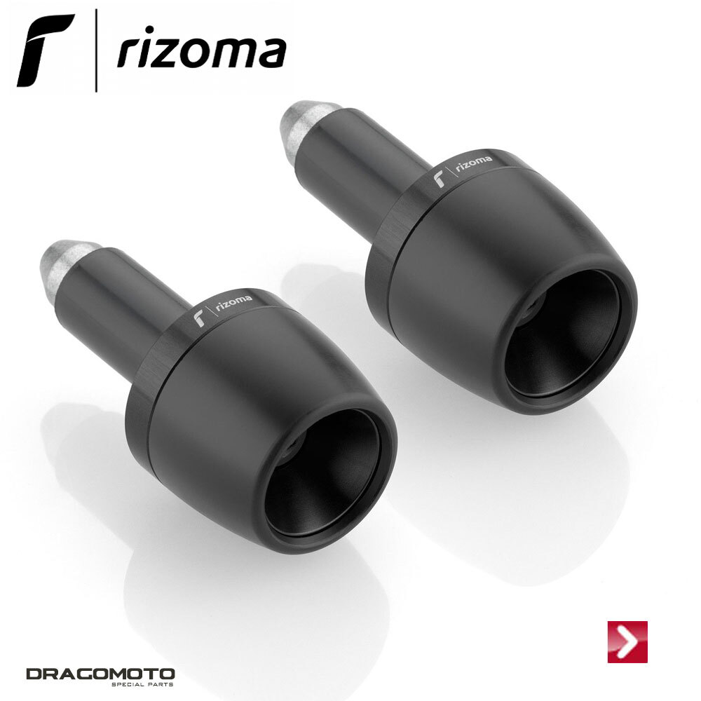 Embouts de guidon Rizoma MA532B noir pour stabiliser la Vespa GTS 300 Touring 2021