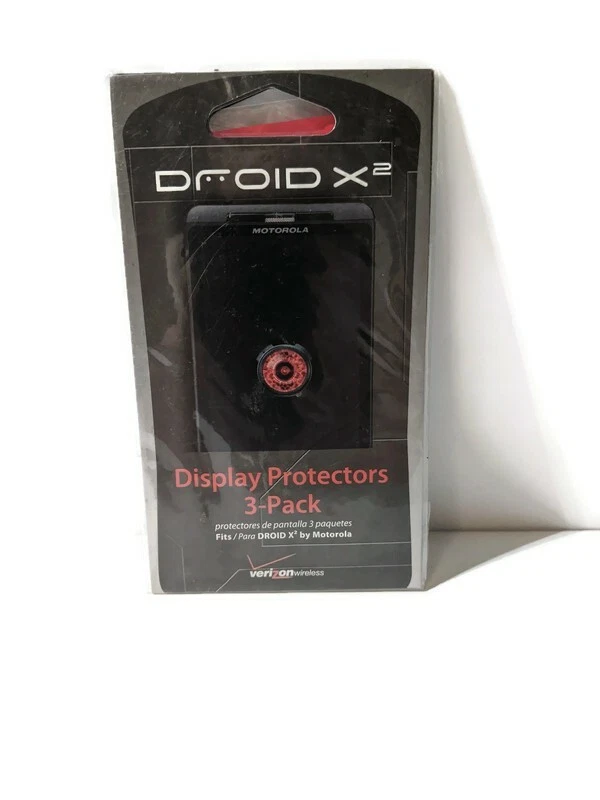 Verizon Droid X2 Display Protectors 3-Pack New - Image 2 of 3
