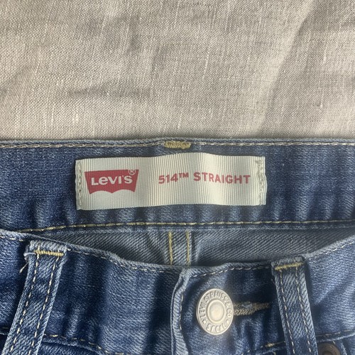 Levis 514 Jeans Boys Blue Size 16 R Straight Leg Medium Wash Straight Leg 28x28 - Picture 6 of 15