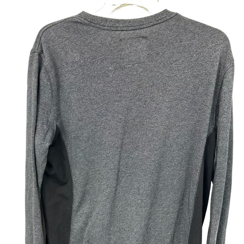 On The Byas Mens Sweatshirt Pullover Size Medium Zip Pocket Gray Black - Picture 13 of 14