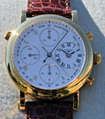 Crono Rattrapante Longines Francillon oro 18kt Rarissimo 1998 Nuovo NOS Completo - Imagen 5 de 24