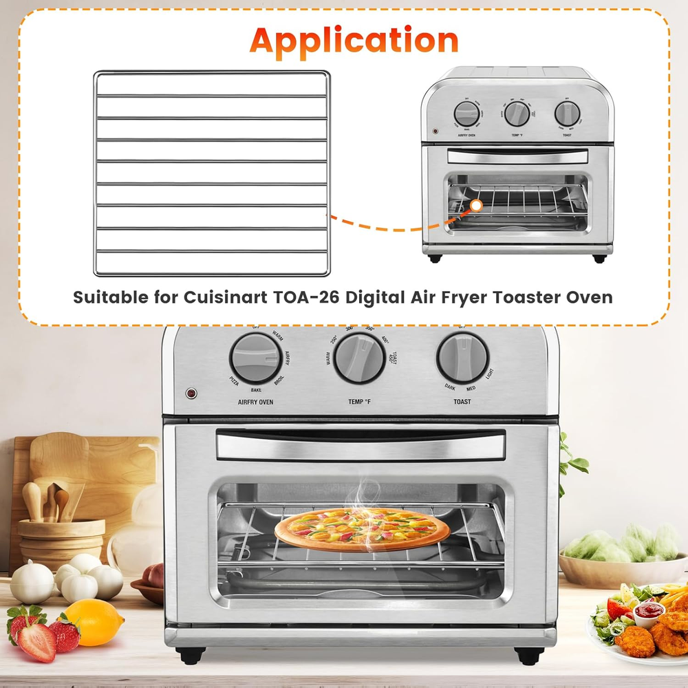 Air Fryer Rack Compatible with Cuisinart TOA-29 28 AFR-25 Convection Toaster Oven