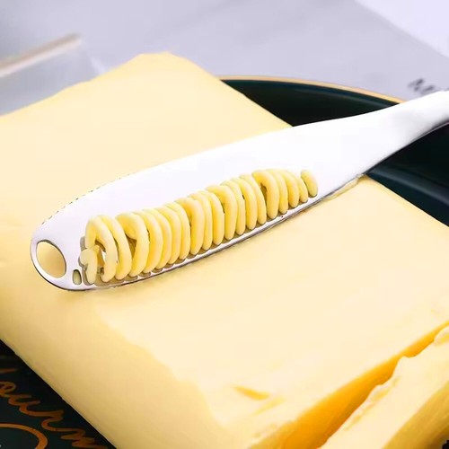 3-in-1 Stainless Steel Butter Knife - Spreader, Curler, Cutter Kitchen Tool - Picture 11 of 25
