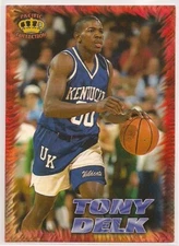 1996 TONY DELK PACIFIC #10 ROOKIE KENTUCKY WILDCATS GREAT PHOTO UK CHAMP CAPTAIN