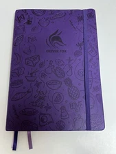 PURPLE Clever Fox Food Journal - Daily Food Diary, Meal Planner / Track Calories