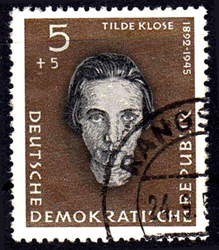 Deutschland DDR gestempelt Mathilde Klose Widerstand WWII Weltkrieg / 3019 - Bild 1 von 1